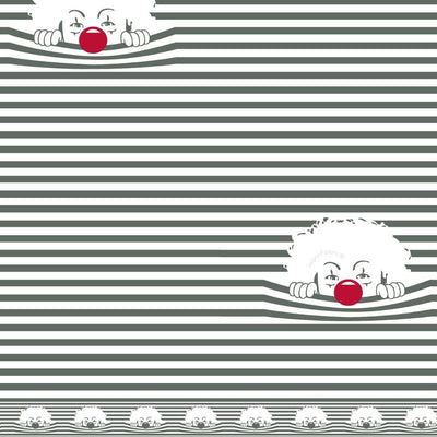 Grey Sleeping Cat Print Pure Cotton King Size Bedsheet
