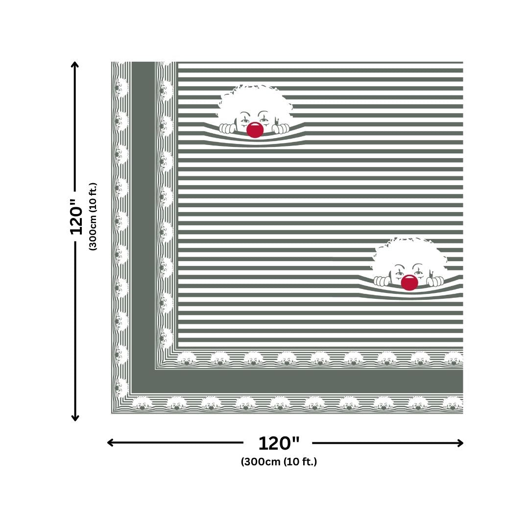 Grey Sleeping Cat Print Pure Cotton King Size Bedsheet