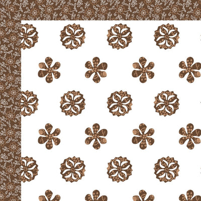 Mocha Brown Royal Mandala King Size Pure Cotton Bedsheet