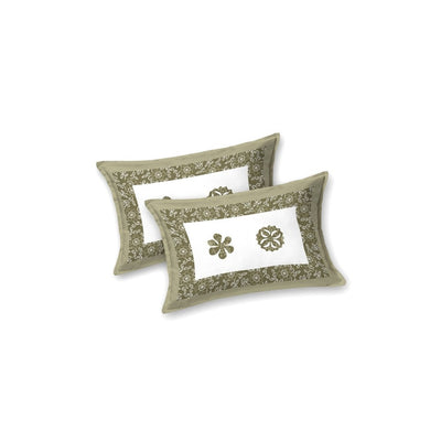 Olive Green Royal Mandala King Size Pure Cotton Bedsheet