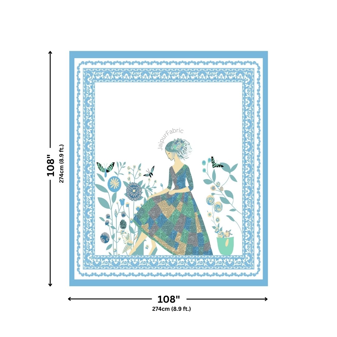 Teal Green King Size Pure Cotton Bedsheet