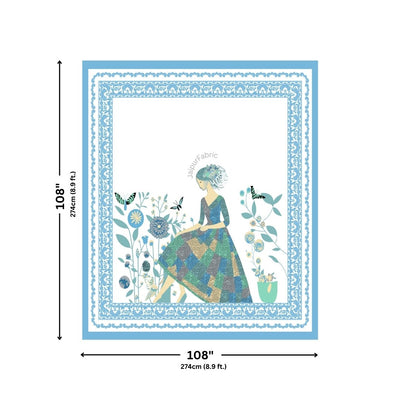 Teal Green King Size Pure Cotton Bedsheet