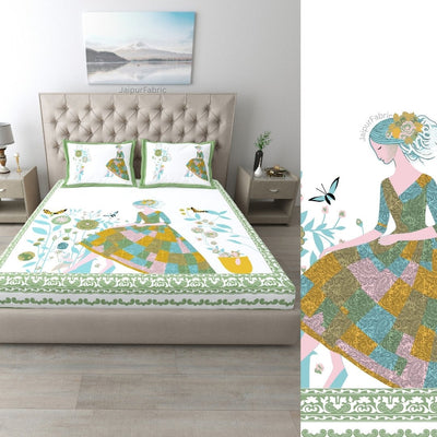 Honey Yellow King Size Pure Cotton Bedsheet