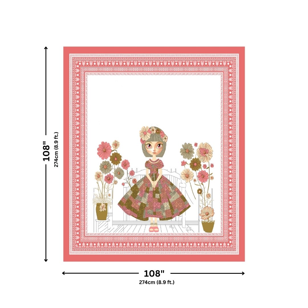 Fresh Peach King Size Pure Cotton Bedsheet