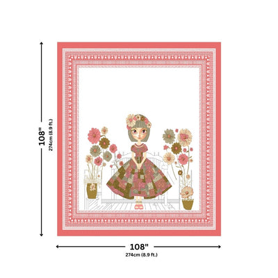Fresh Peach King Size Pure Cotton Bedsheet