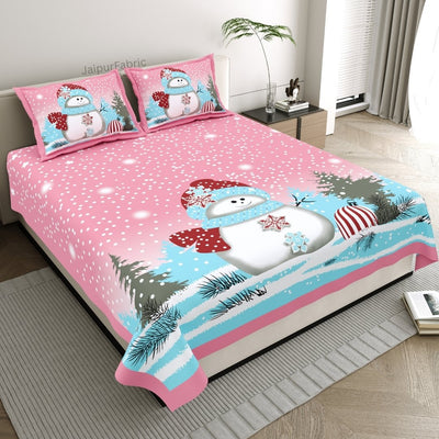 Rose Pink King Size Pure Cotton Bedsheet