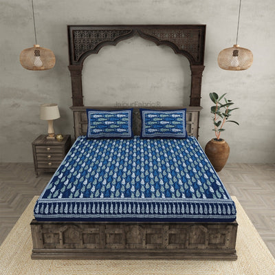 Royal Mandala Midnight Blue King Size Bed Sheet