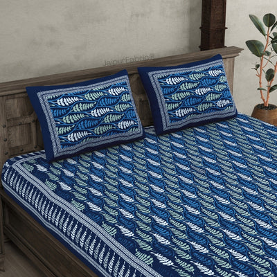 Royal Mandala Midnight Blue Double Bed Sheet