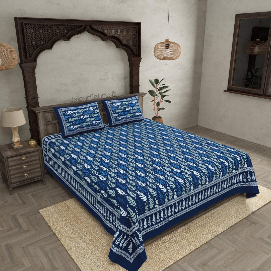 Royal Mandala Midnight Blue King Size Bed Sheet