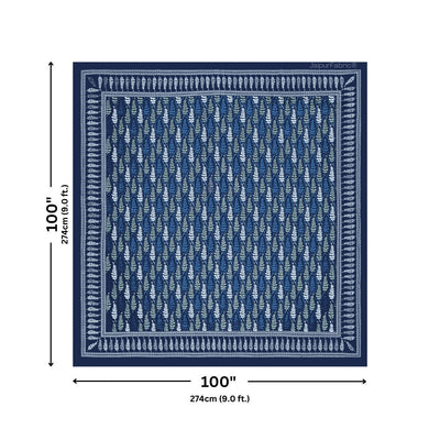 Royal Mandala Midnight Blue King Size Bed Sheet