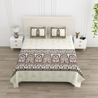 Meher Mahal Pure Cotton Festive King Size Bedsheet