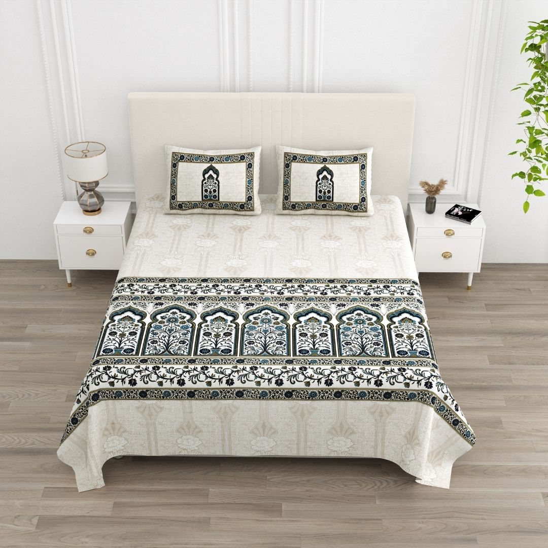 Neel Jharokha Pure Cotton Festive King Size Bedsheet