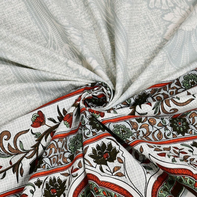 Gulnaar Jharokha Pure Cotton Festive King Size Bedsheet