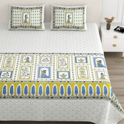 Neel Rajkumari Pure Cotton Festive King Size Bedsheet