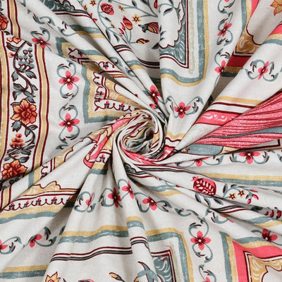 Gulabi Rajkumari Pure Cotton Festive King Size Bedsheet