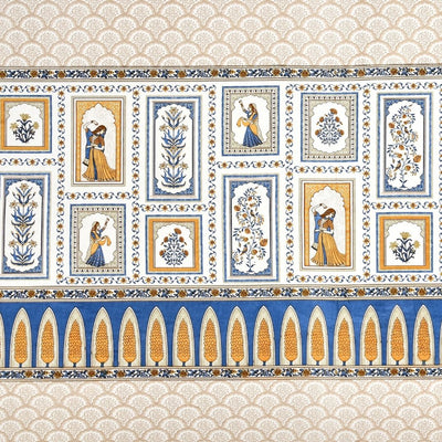 Sunehri Rajkumari Pure Cotton Festive King Size Bedsheet