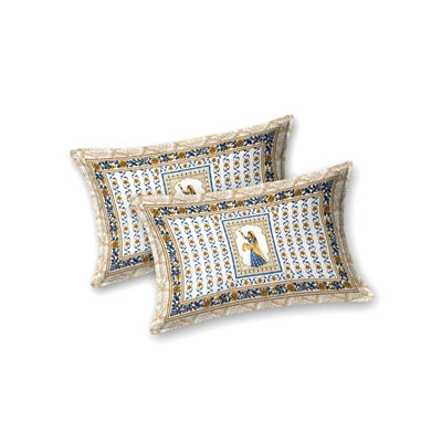 Sunehri Rajkumari Pure Cotton Festive King Size Bedsheet