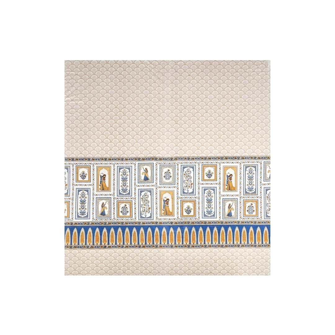 Sunehri Rajkumari Pure Cotton Festive King Size Bedsheet