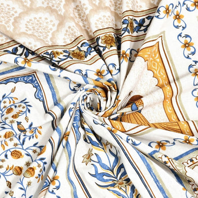 Sunehri Rajkumari Pure Cotton Festive King Size Bedsheet