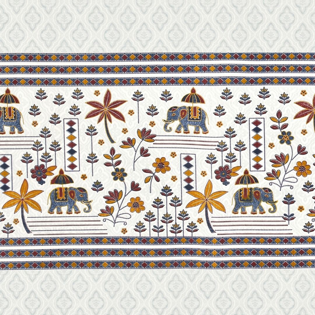 Neel Haathi Pure Cotton Festive King Size Bedsheet