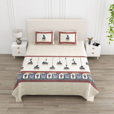 Mayur Jharokha Pure Cotton Festive King Size Bedsheet