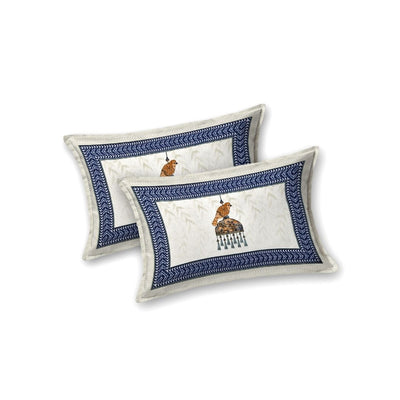 Kesari Mayur Pure Cotton Festive King Size Bedsheet