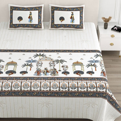 Neel Rajwadi Utsav Pure Cotton Festive King Size Bedsheet