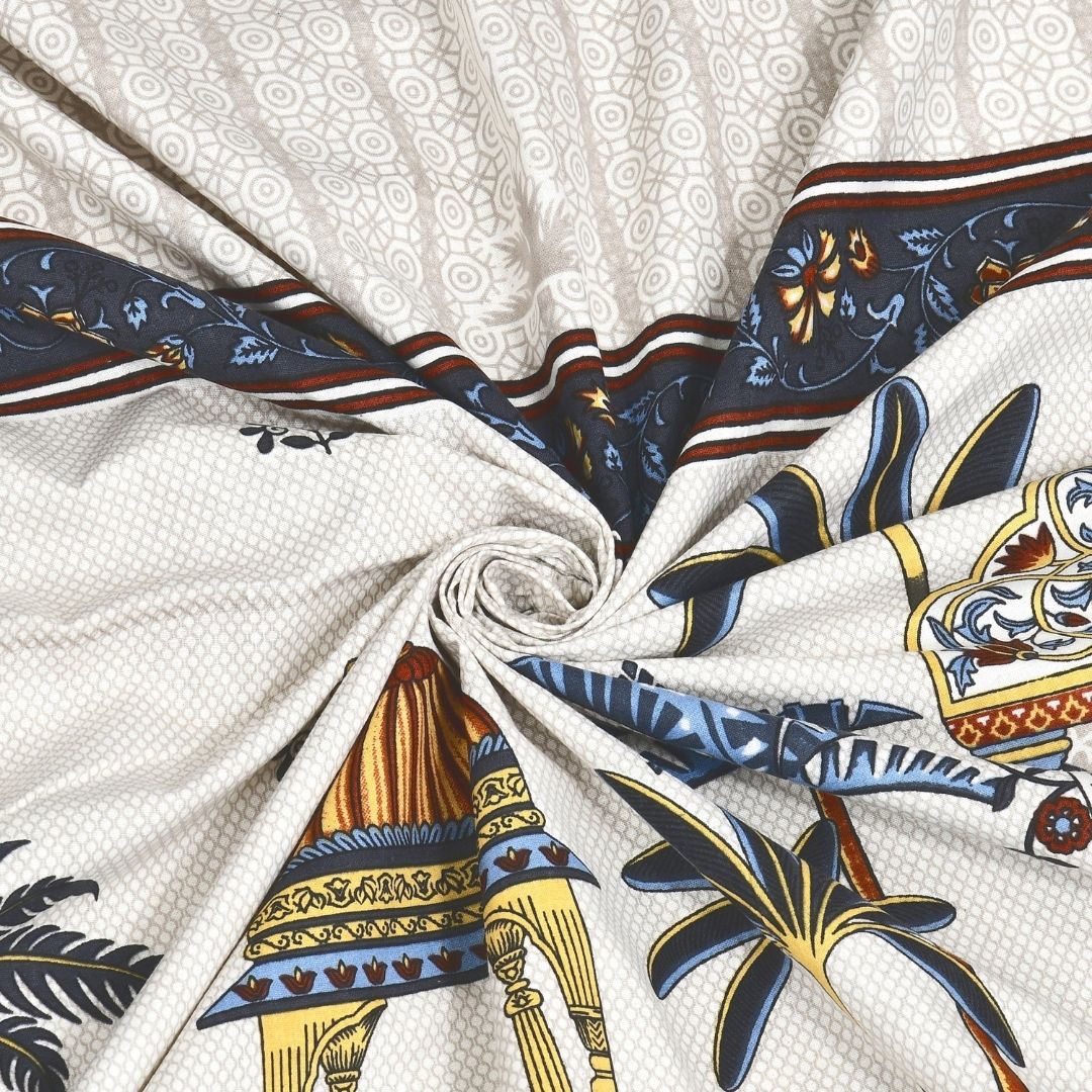 Neel Rajwadi Utsav Pure Cotton Festive King Size Bedsheet
