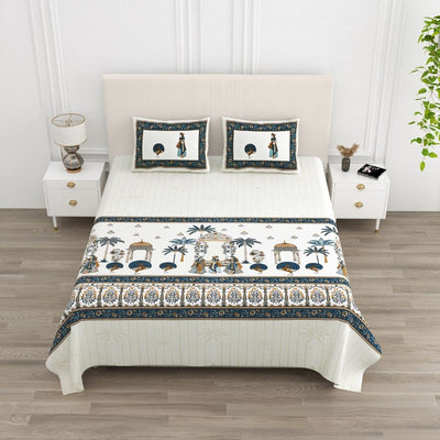 Neel Bagh Utsav Pure Cotton Festive King Size Bedsheet