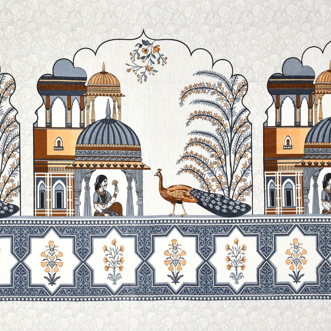 Neel Rajmahal Pure Cotton Festive King Size Bedsheet