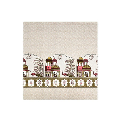 Gulabi Rajmahal Pure Cotton Festive King Size Bedsheet