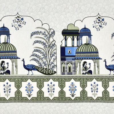 Hari Rajmahal Pure Cotton Festive King Size Bedsheet