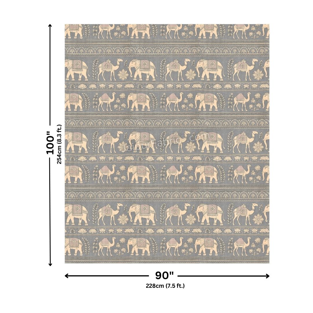 Sands of Rajasthan Queen Size Bedsheet