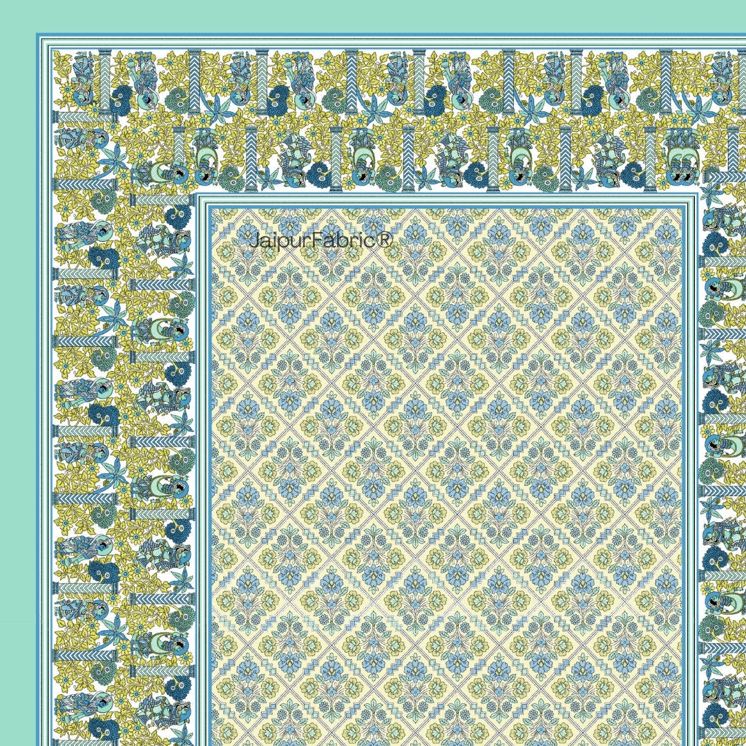 Tribal Trails & Pink Palace 240 TC Pure Cottong Single Bedsheet Combo