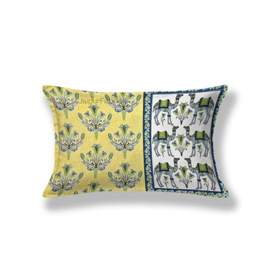 Floral Corsage Yellow Pure Cotton Single Bedsheet