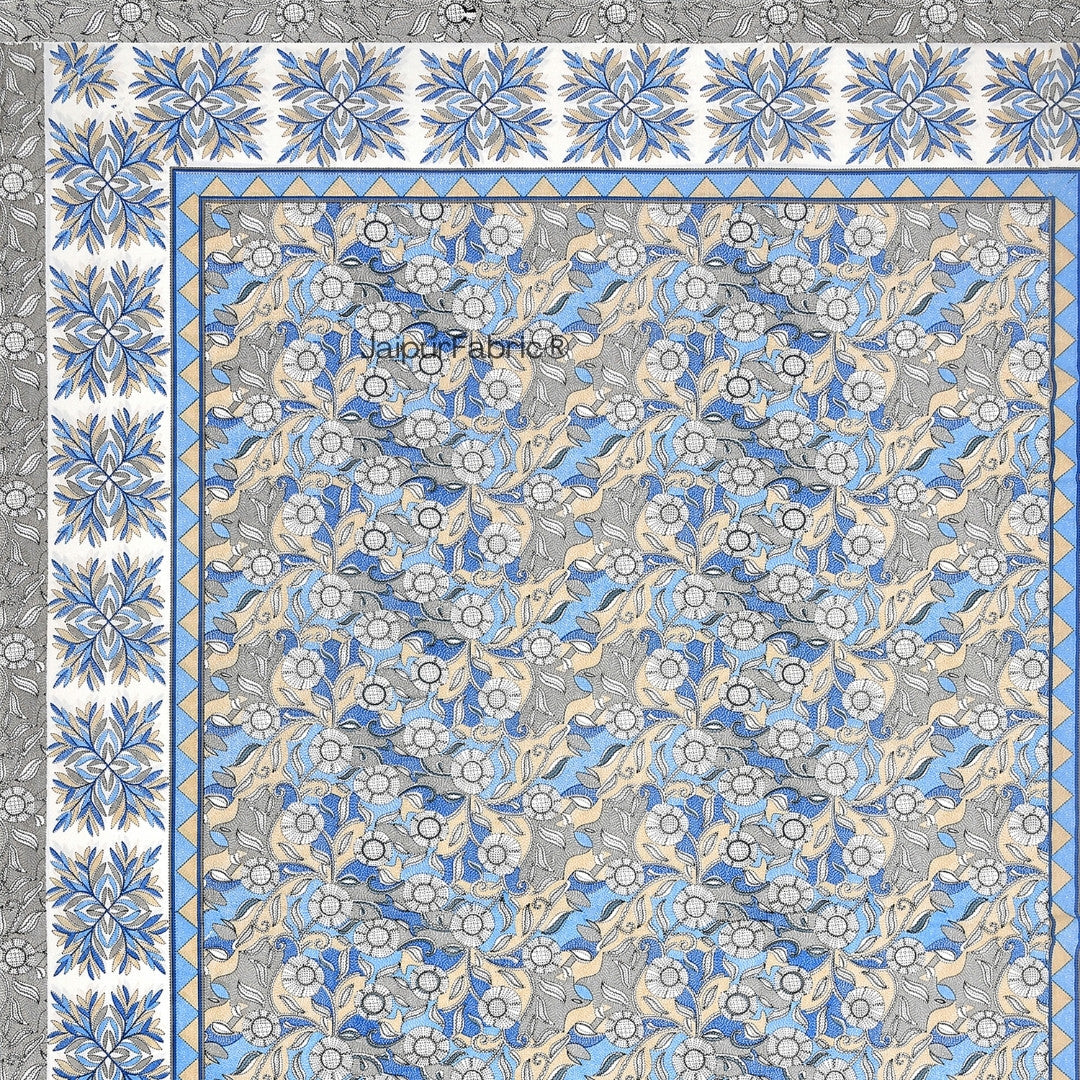 Peacock Grace & Sandstone Glory 240 TC Pure Cottong Single Bedsheet Combo