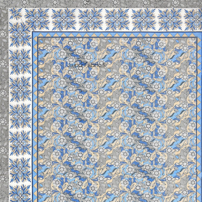 Peacock Grace & Sandstone Glory 240 TC Pure Cottong Single Bedsheet Combo
