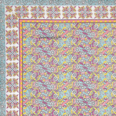 Amber Gold & Summer Lotus 240 TC Pure Cottong Single Bedsheet Combo