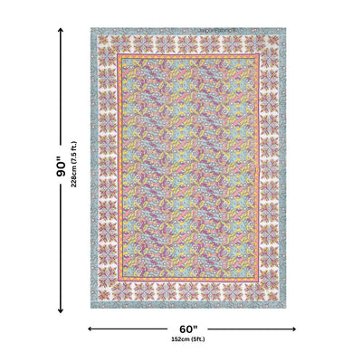 Amber Gold & Summer Lotus 240 TC Pure Cottong Single Bedsheet Combo