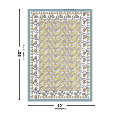 Amber Gold & Summer Lotus 240 TC Pure Cottong Single Bedsheet Combo
