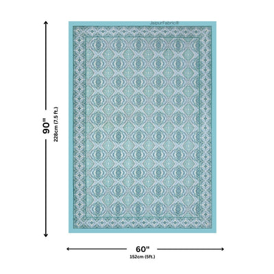 Camel Safari & Mughal Mosaic 240 TC Pure Cottong Single Bedsheet Combo