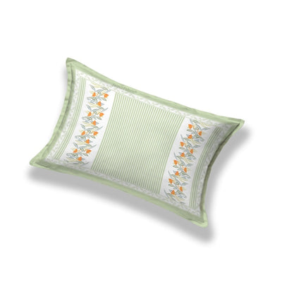 Green Eco Friendly Pure Cotton Single BedSheet