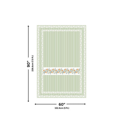 Green Eco Friendly Pure Cotton Single BedSheet