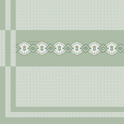 Light Green Oasis Pure Cotton Single BedSheet