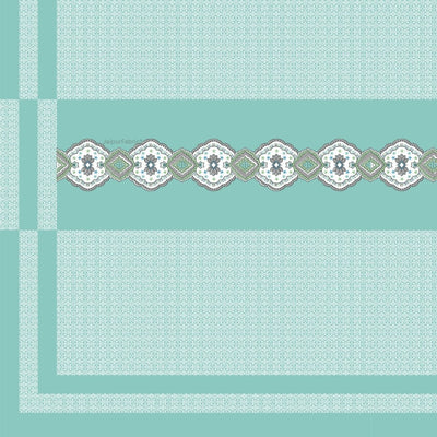 Sea Green Oasis Pure Cotton Single BedSheet