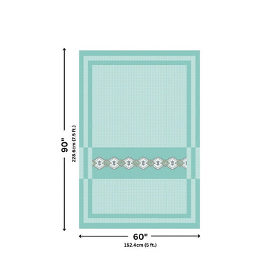 Sea Green Oasis Pure Cotton Single BedSheet