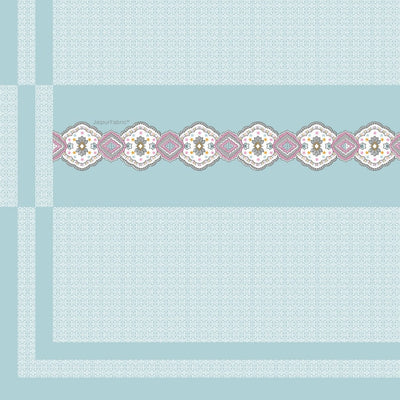 Blue Oasis Pure Cotton Single BedSheet
