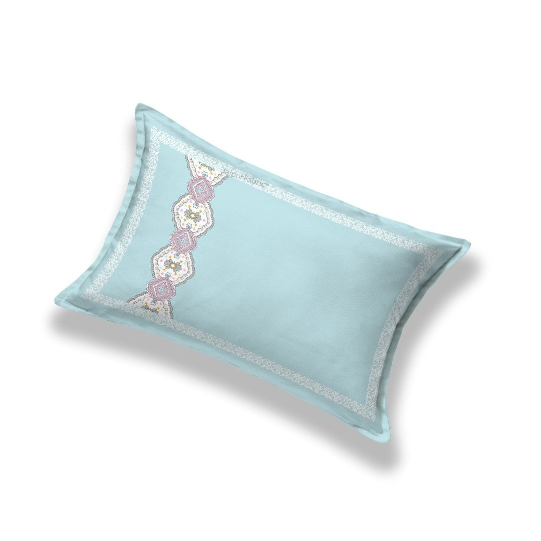 Blue Oasis Pure Cotton Single BedSheet