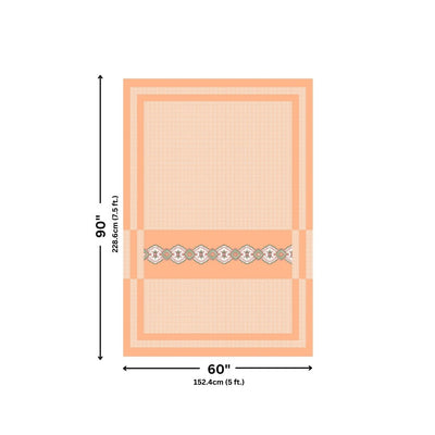 Peach Oasis Pure Cotton Single BedSheet