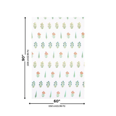 Vibrant Mughal Vahini Block Print Single Bedsheet